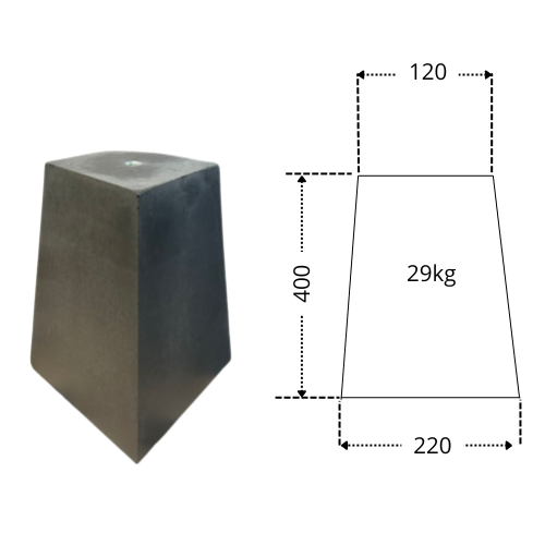 120220X400SH16 Betonpoer