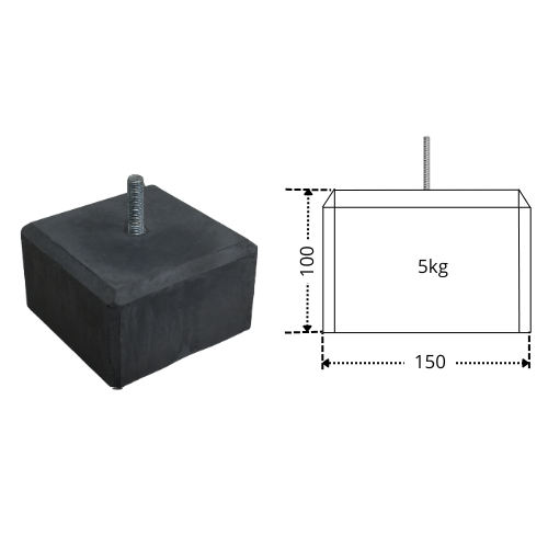 150100V10-5D16 Betonpoer