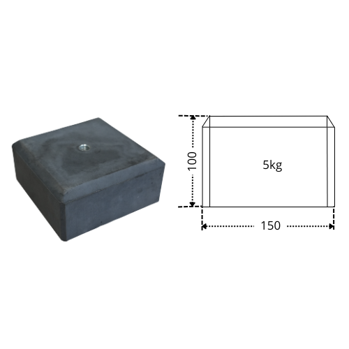 150100V10-5SH16 Betonpoer