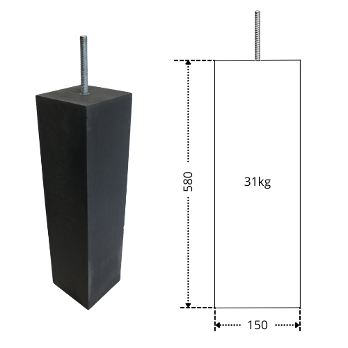Betonpoer 150D16