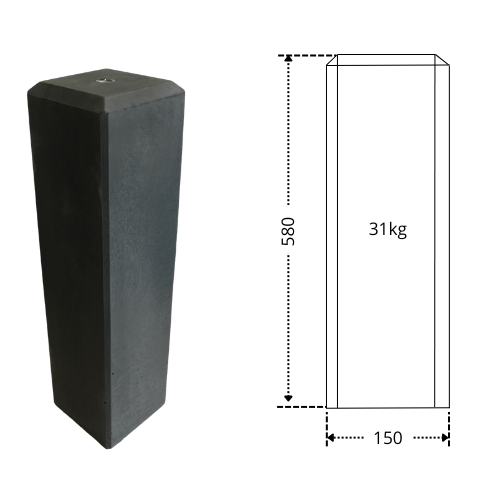 150V15-5SH16 Betonpoer
