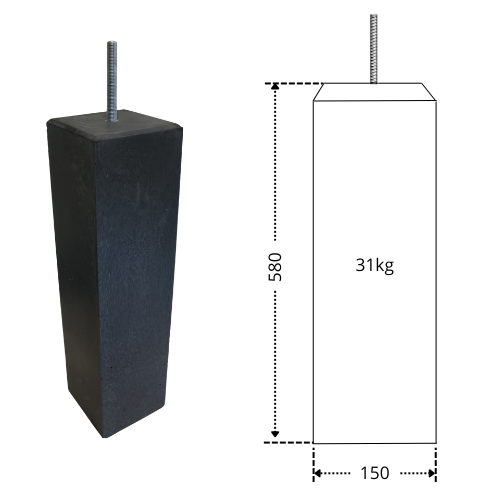 150V5D16 Betonpoer
