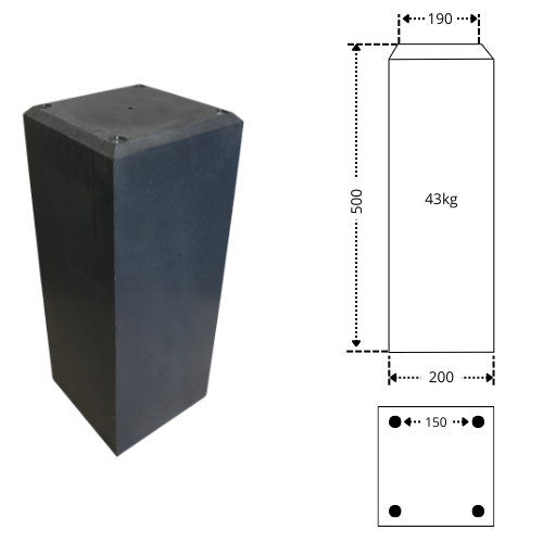190200-500V10SH8-4st Poerentaps
