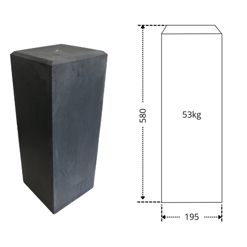 195V10SH16 Betonpoer