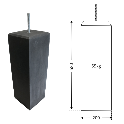 200V5D16 Betonpoer
