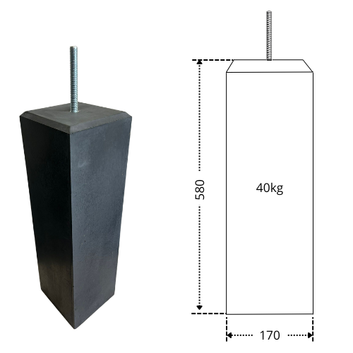 170V10D16 betonpoer